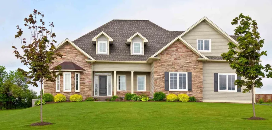 Large home with a new architectural shingle roof